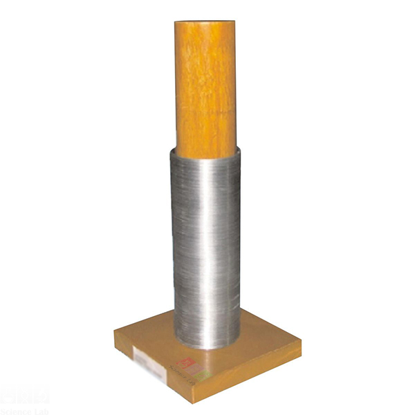 Slinky Spring on Wooden Stand